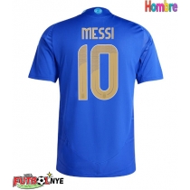 Camiseta Argentina Lionel Messi #10 Visitante Equipación Copa America 2024 manga corta